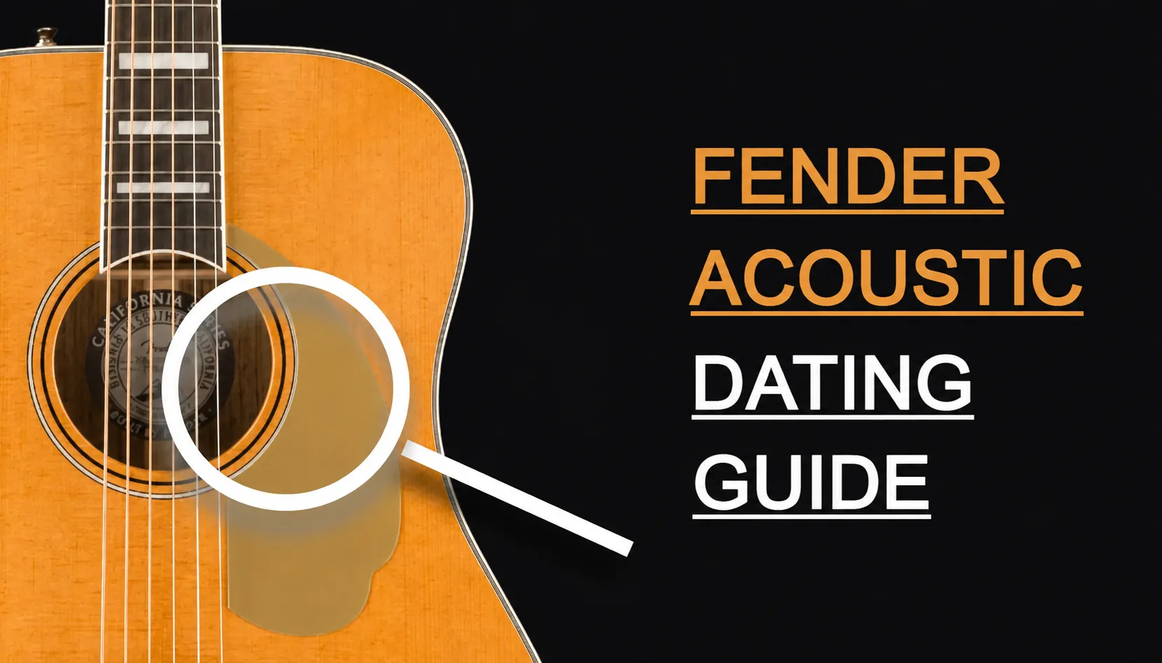 Fender Acoustic Dating Guide Fender Acoustic Dating Guide